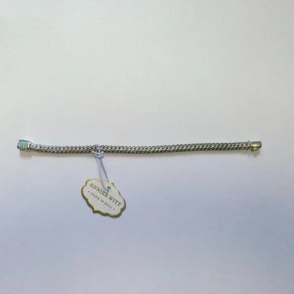 ANNIKA WITT Sterling Silver Semiprecious Stone Chain Bracelet - Picture 7 of 15